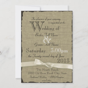 Convites Burlap e Arcos Casamento Russo