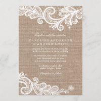 Burlap e Lace Wedding