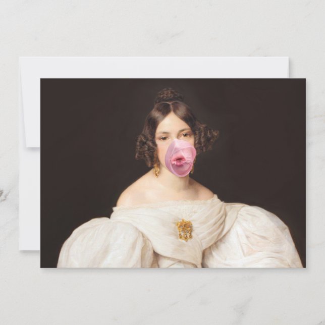 Convites Burst Bubble Gum Diva (Frente)