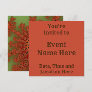 Convites Burst Fractal do outono