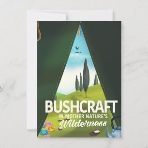 Convites Bushcraft 'Visite a natureza da Mãe' vida selvagem
