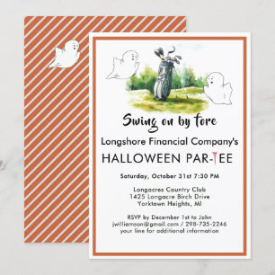 Convites Business Golf Club Halloween Par-tee