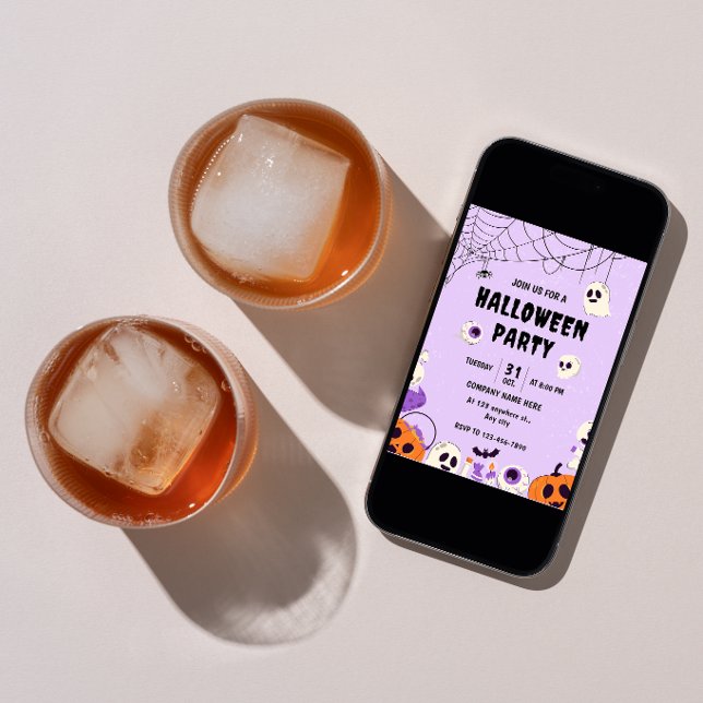 Convites Business Halloween Mixer Office Party Custom (Criador carregado)