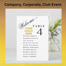 Convites Business Logo Table Event Seating Plan Cards 