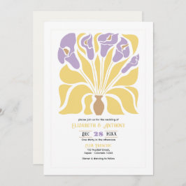 Convites Butter & Wisteria Abstract Floral Boho Wedding