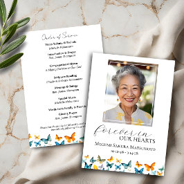 Convites Butterfly Memorial Funeral