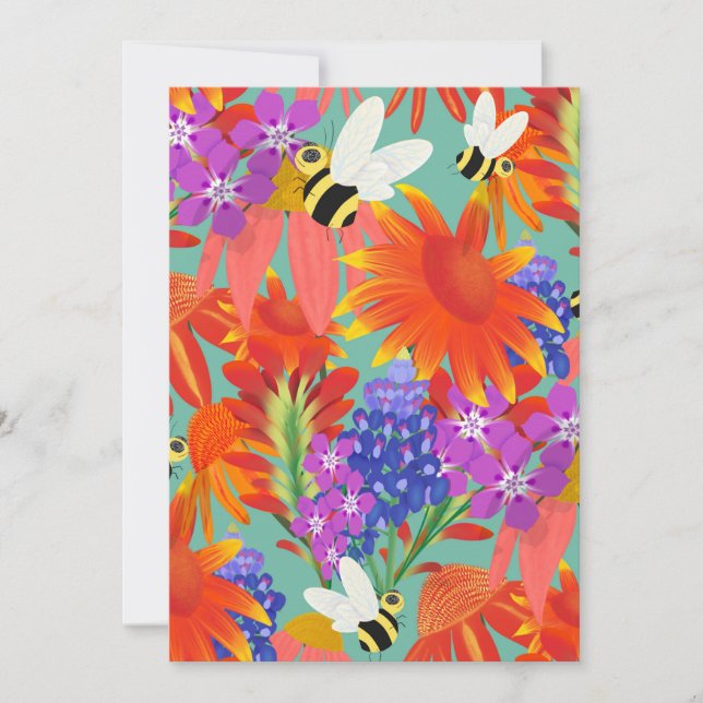 Convites Buzz Entre Sangue-Mint Meadow (Frente)