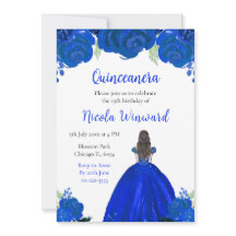 Cabelo Castanho Princesa Azul Quinceanera