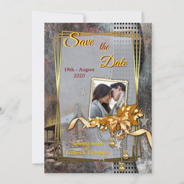 Convites Cabina de Pedra da Família Russa (Frente)