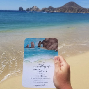 Convites Cabo San Lucas El Arco Casamento de Destino