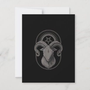Convites Cabra do Diabo Pentagrama Baphomet Satan Oculto Sa