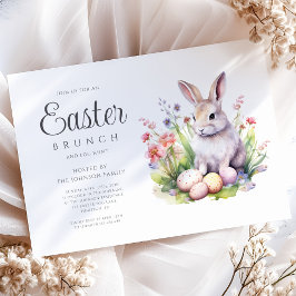 Convites Caça ao Ovo de Páscoa do Coelho Moderno e Brunch d