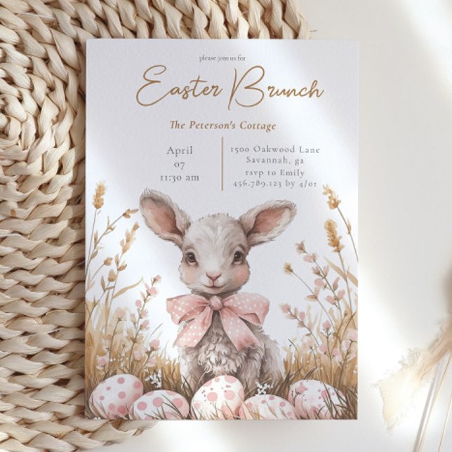 Convites Caça de Ovo de Páscoa Primavera e Pastel (Criador carregado)