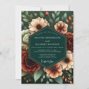 Convites Caça Rust Moody Bloom Casamento