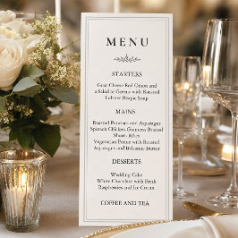 Convites Caçador de Luxo Verde | Menu Elegante Monograma