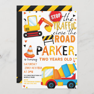 Convites Cachinho de Aniversário de Construção