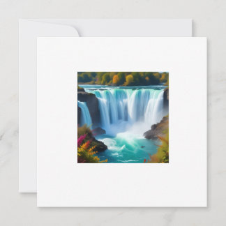 Convites Cachoeira Turquesa Majestosa | Parede de Natureza