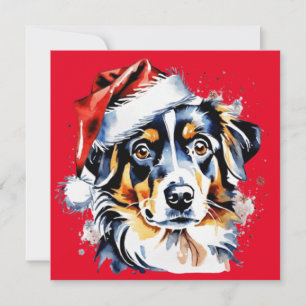 Convites Cachorrinho fofo de Natal