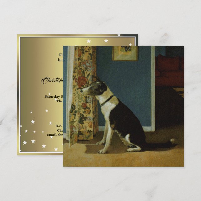 Convites Cachorro  (Frente/Verso)