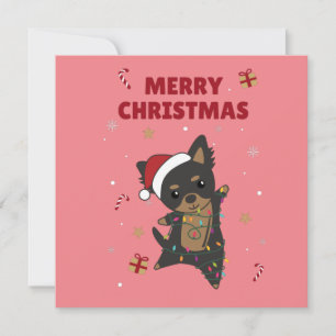 Convites Cachorro Chiwawa Natal Animais de Inverno Cães Con