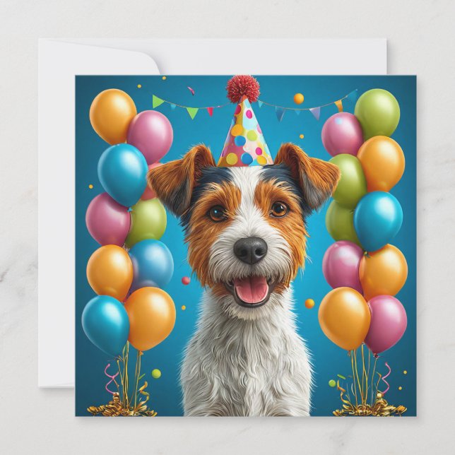 Convites Cachorro de aniversário (Frente)