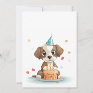 Convites Cachorro de aniversário