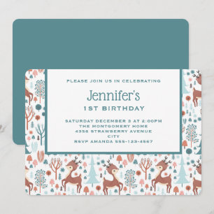 Convites Cachorro de Veado no Paraíso da Floresta Whimsica