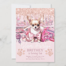 Cachorro Elegante Glitter Glam Birthday
