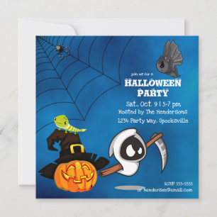 Convites Cachorro Fantasma e Halloween Jack-o-lantern