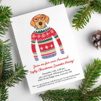 Cachorro Fofo De Natal Feio Engraçado
