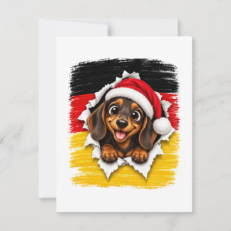 Convites Cachorro-salsicha de Natal alemão