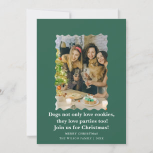 Convites Cachorros Engraçados e Fofos Desejando Feliz Natal