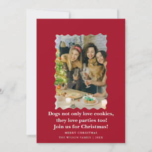 Convites Cachorros Fofos e Divertidos Dizendo Feliz Natal C