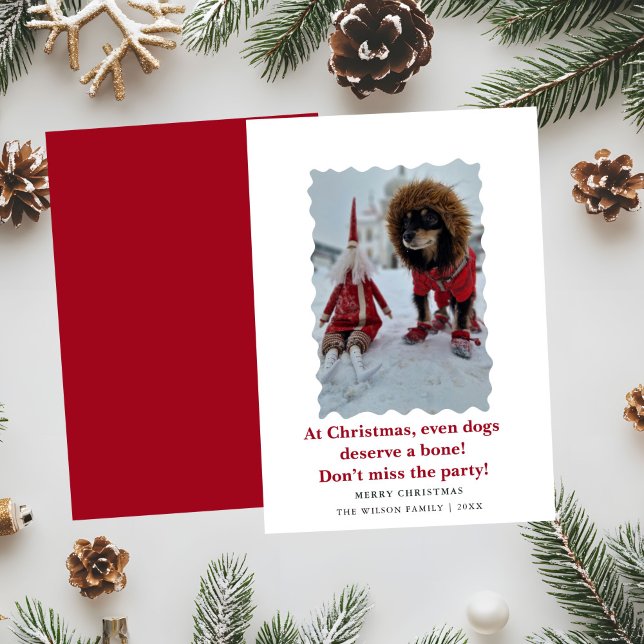 Convites Cachorros Fofos e Divertidos Feliz Natal Tarjeta d (Criador carregado)