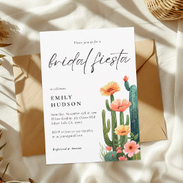 Convites Cactus Fiesta Floral Chá de panela