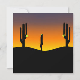 Convites Cactus Flower Sunset