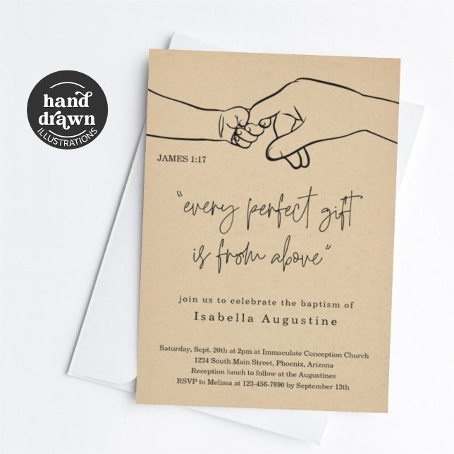 Convites Cada Batismo Perfeito De Presente / Criança (Criador carregado)