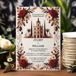 Convites Cada Casamento Rustic Fiesta Floral Rosa Espanhol