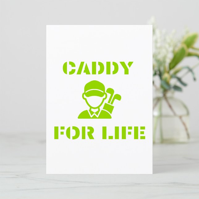 Convites Caddy de Golfe para a Vida Cotação Verde Lima (Criador carregado)