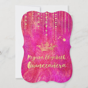 Convites Cadeias de Quinceanera/Corações Cardíacas/Princ