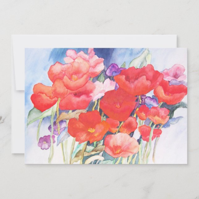 Convites Cadeias Vermelhas Selvagens (Frente)