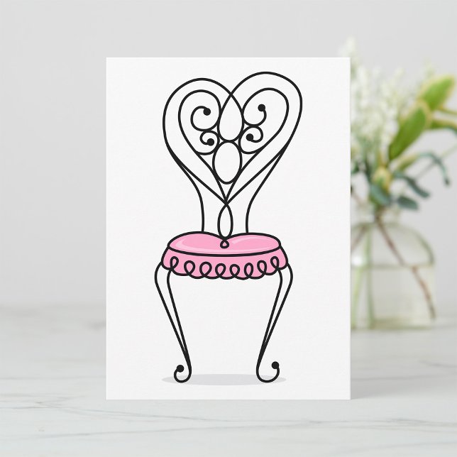 Convites Cadeira Rosa (Criador carregado)