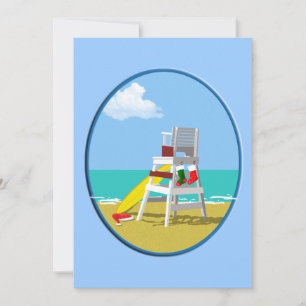 Convites Cadeira salva-vidas no Natal