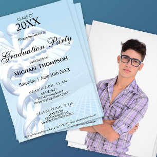 Convites Caduceu de Formatura de Medicina Moderna   Foto