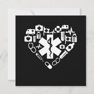 Convites Caduceus paramédico Paramédico Medicamento EMS EMT