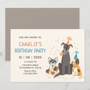 Convites Cães fazem festa