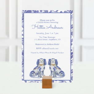 Convites Cães Staffordshire em aquarela