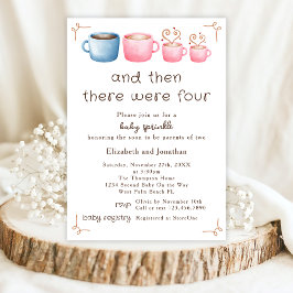 Convites Café Adorável Menina segundo Espelhada