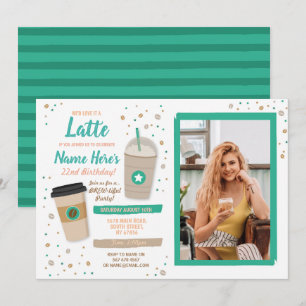 Convites Café Aniversário Latte Café Compro Feijão Foto Fei