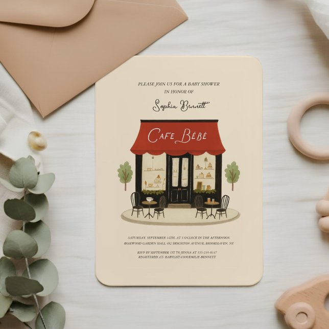 Convites Cafe Bébé Baby Shower  (Criador carregado)